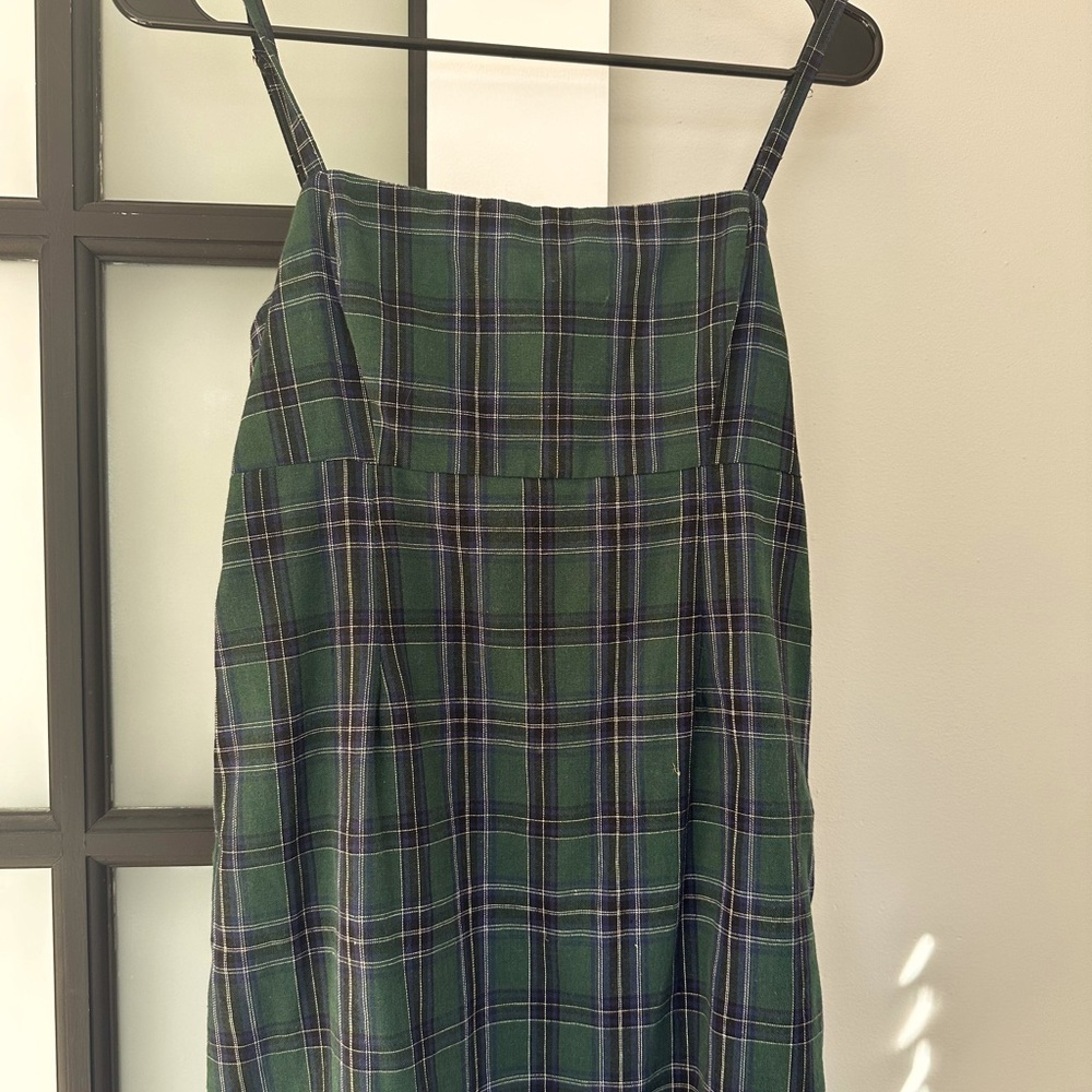 Urban Outfitters Green Plaid Dress